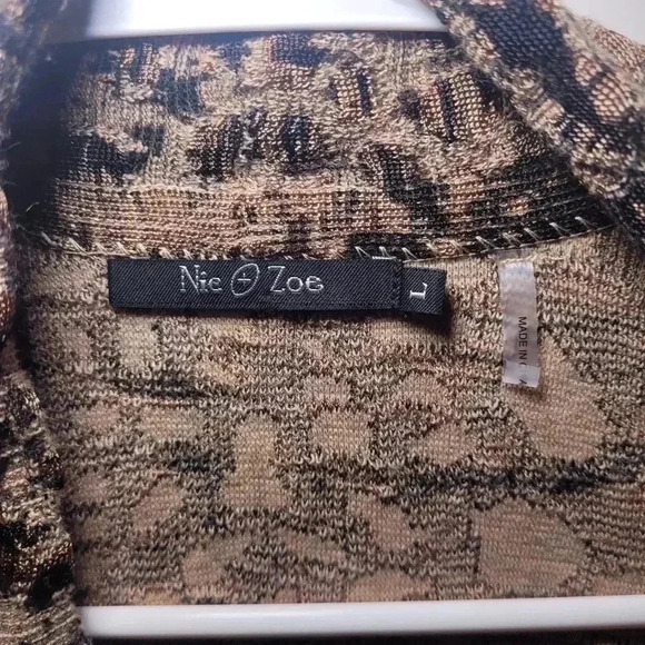 Nic + Zoe open Cardigan size large - Picture 2 of 7